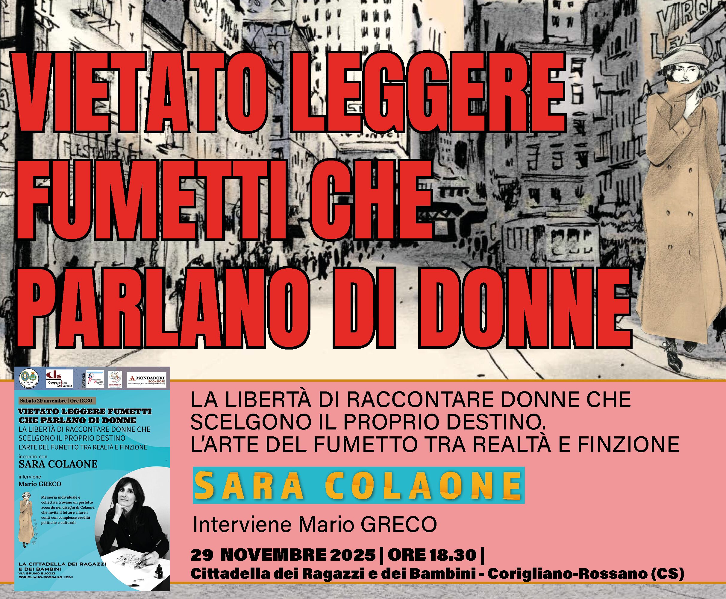 Vietato leggere fumetti che parlano di Donne – Sara Colaone